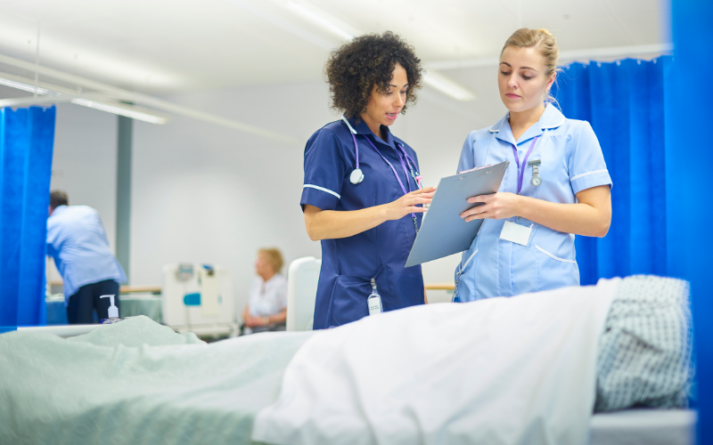 Nurses on a ward