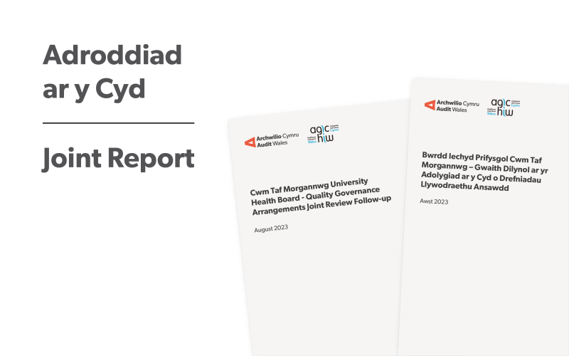 Front cover of the report in English and Welsh