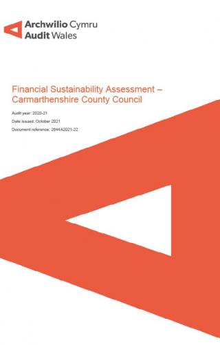 Front cover image of Carmarthenshire County Council – Financial Sustainability Assessment 