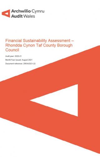 Front cover image of Rhondda Cynon Taf County Borough Council – Financial Sustainability Assessment
