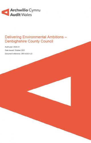 Front cover image of Denbighshire County Council – Delivering Environmental Ambitions