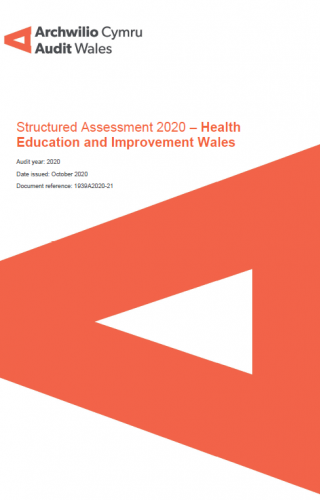 Health Education and Improvement Wales - Structured Assessment 2020 - publication cover